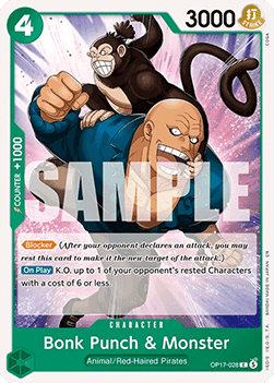 Bonk Punch & Monster (OP17-028) - The World’s Strongest Warriors (Common) [OP17-028] - Cards Beyond