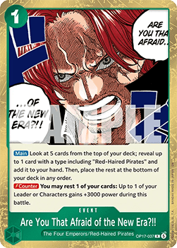 Are You That Afraid of the New Era?!! (OP17-037) (V.1)