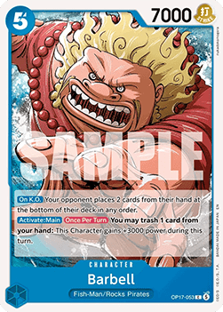 Barbell (OP17-053) - The World’s Strongest Warriors (Common) [OP17-053] - Cards Beyond