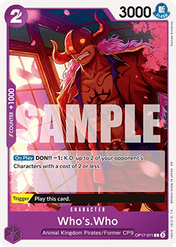Who's.Who (OP17-071) - The World’s Strongest Warriors (Common) [OP17-071] - Cards Beyond