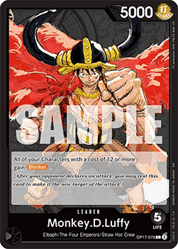 Monkey.D.Luffy (OP17-079) (V.1) - The World’s Strongest Warriors (Leader) [OP17-079] - Cards Beyond