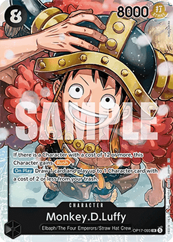 Monkey.D.Luffy (OP17-093) (V.1) - The World’s Strongest Warriors (Super Rare) [OP17-093] - Cards Beyond