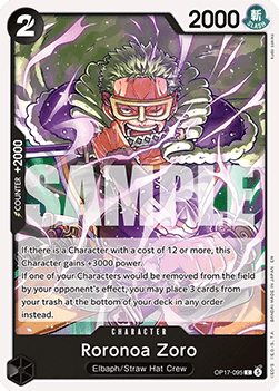 Roronoa Zoro (OP17-095) - The World’s Strongest Warriors (Common) [OP17-095] - Cards Beyond