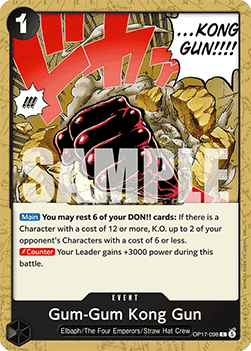 Gum-Gum Kong Gun (OP17-098) - The World’s Strongest Warriors (Common) [OP17-098] - Cards Beyond