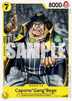 Capone"Gang"Bege (OP17-100) - The World’s Strongest Warriors (Common) [OP17-100] - Cards Beyond