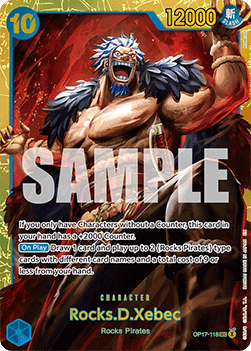 Rocks.D.Xebec (OP17-118) (V.1) - The World’s Strongest Warriors (Secret Rare) [OP17-118] - Cards Beyond