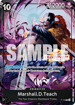 Marshall.D.Teach (P-100) (V.2) - Special Tournament Promos (Promo) [STP-P-100] - Cards Beyond