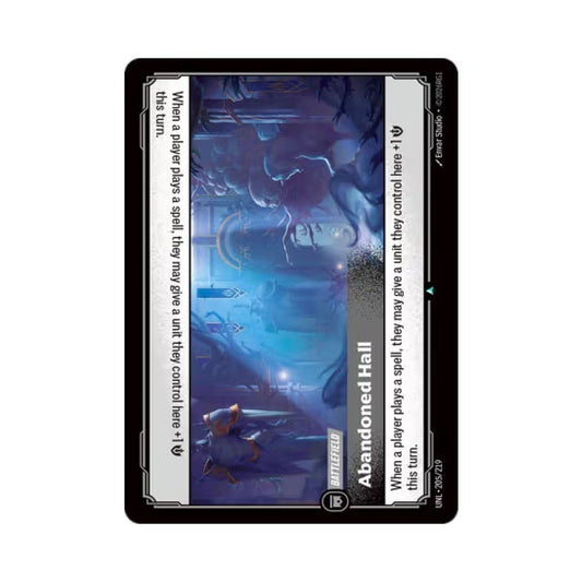 Abandoned Hall (UNL - 205) - Cards Beyond