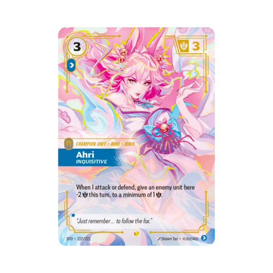 Ahri - Inquisitive (SFD - 227) - Cards Beyond