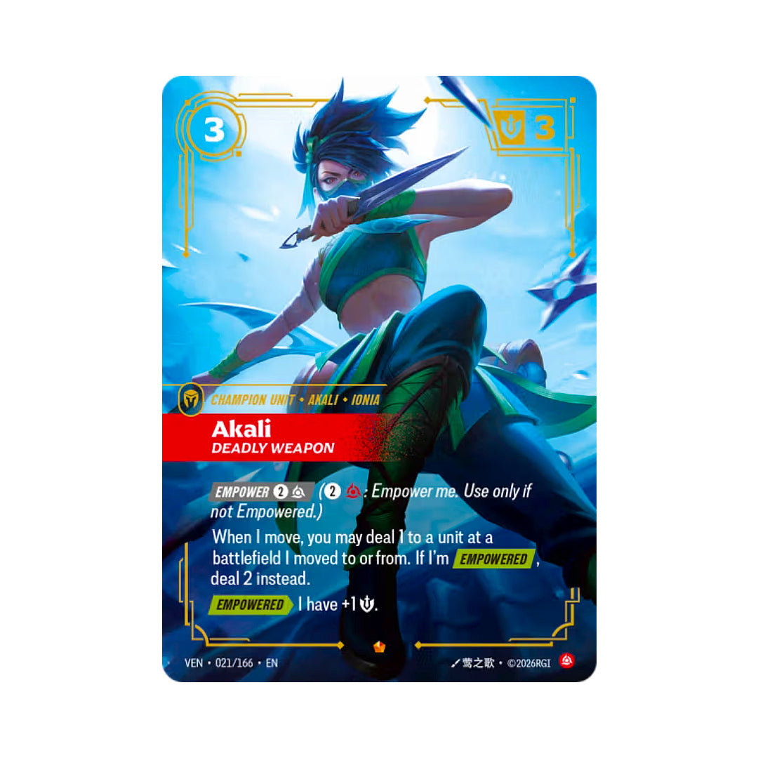 Akali - Deadly Weapon (VEN-021)
