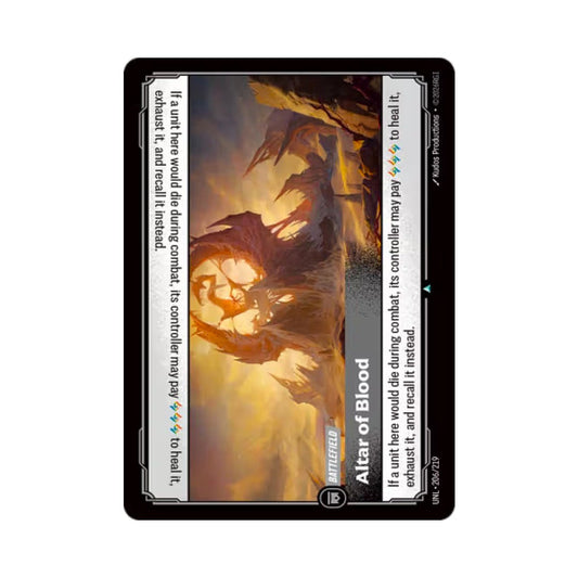 Altar of Blood (UNL - 206) - Cards Beyond