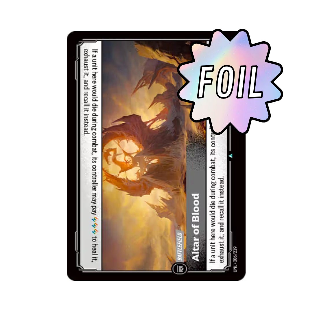 Altar of Blood (UNL - 206) - Cards Beyond