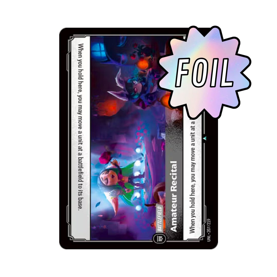 Amateur Recital (UNL - 207) - Cards Beyond