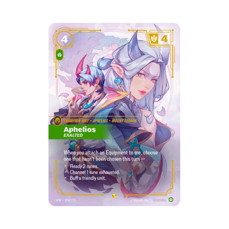 Aphelios - Exalted (SFD - 224) - Cards Beyond