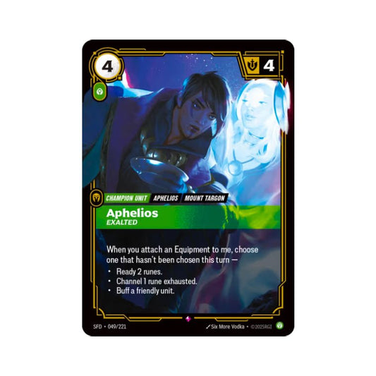 Aphelios - Exalted (SFD - 049) - Cards Beyond
