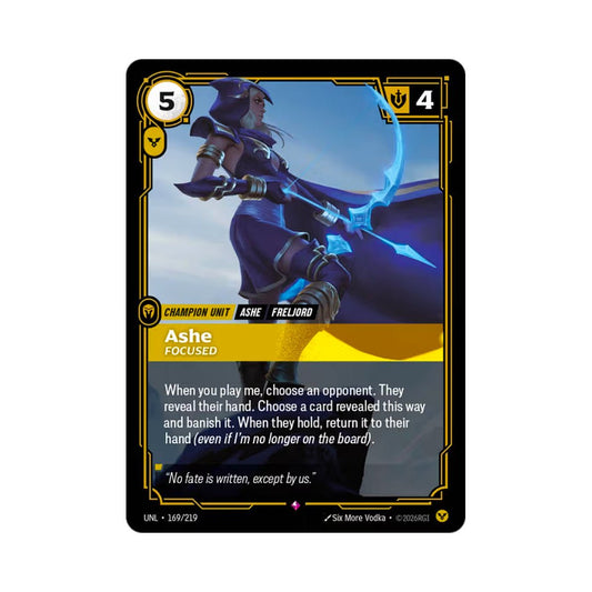 Ashe - Focused (UNL - 169) - Cards Beyond
