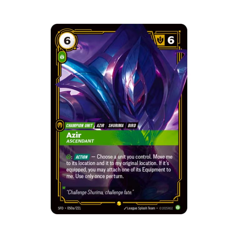 Azir - Ascendant (SFD - 050a) - Cards Beyond