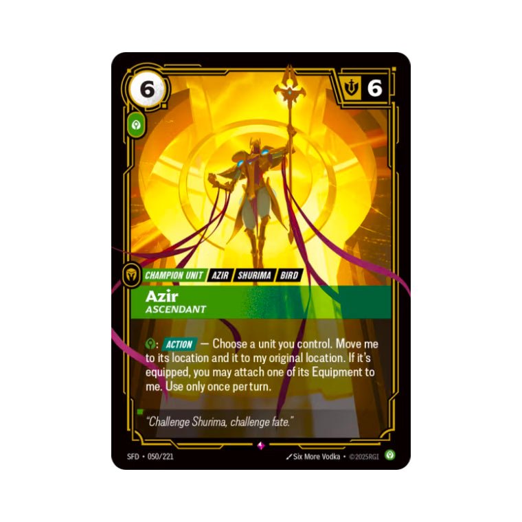 Riftbound | Azir - Ascendant (SFD-050) – Cards Beyond