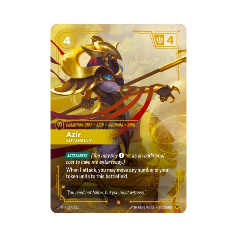 Azir - Sovereign (SFD - 177) - Cards Beyond