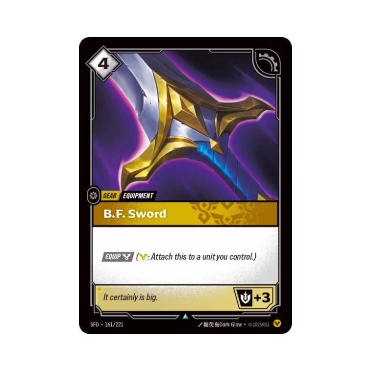 B.F. Sword (SFD - 161) - Cards Beyond