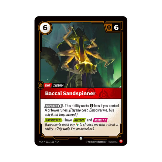 Baccai Sandspinner (VEN-001) - Cards Beyond
