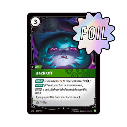 Back Off (UNL - 042) - Cards Beyond