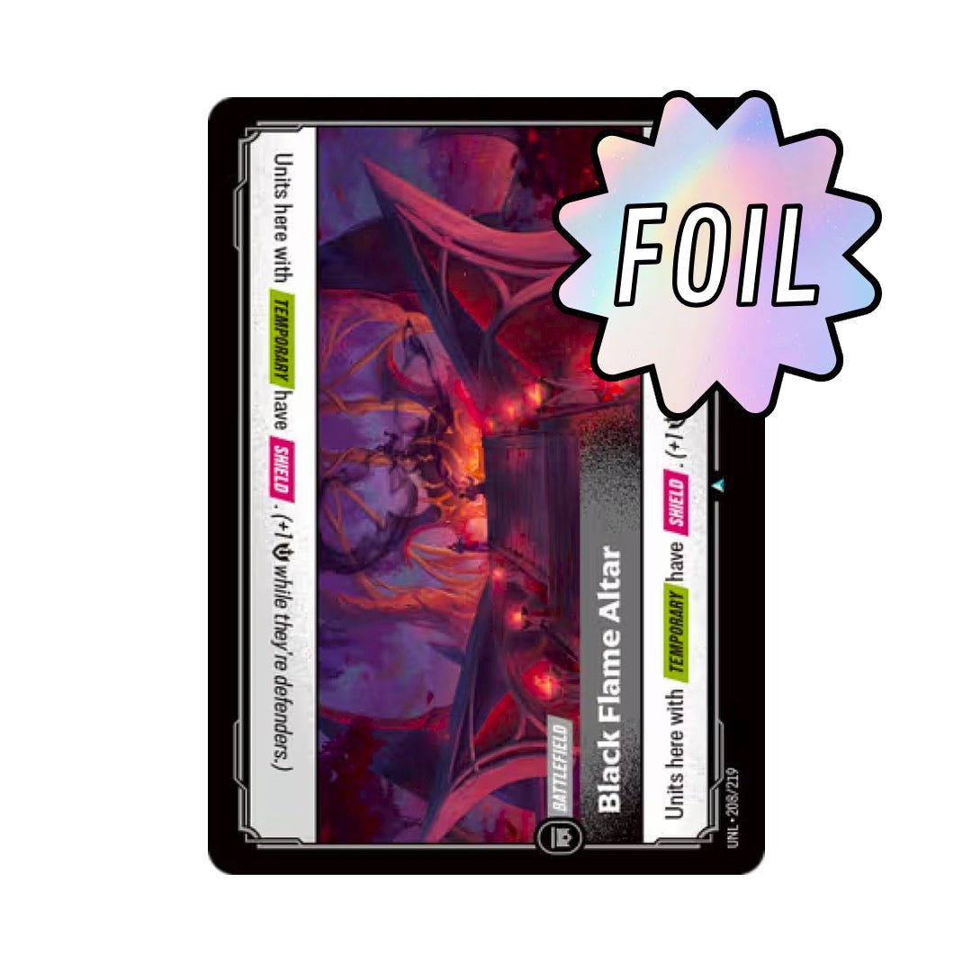 Black Flame Altar (UNL - 208) - Cards Beyond