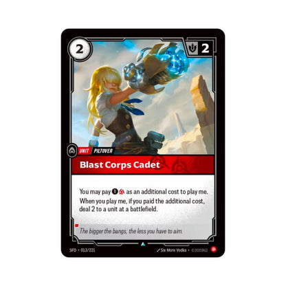 Blast Corps Cadet (SFD - 013) - Cards Beyond