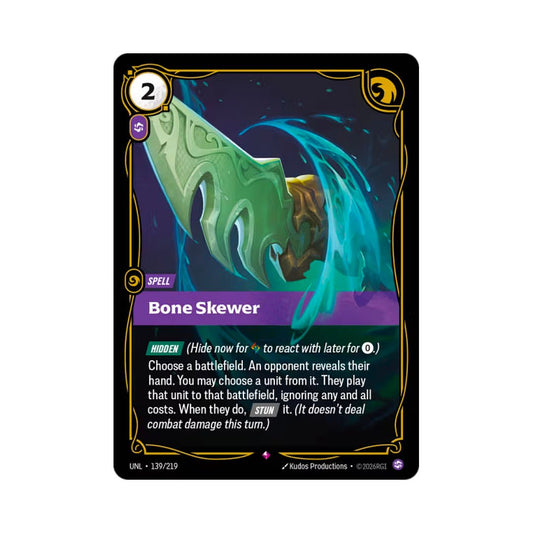 Bone Skewer (UNL - 139) - Cards Beyond