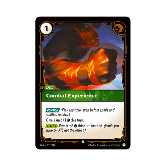 Combat Experience (UNL - 031) - Cards Beyond