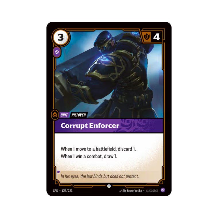 Corrupt Enforcer (SFD - 123) - Cards Beyond