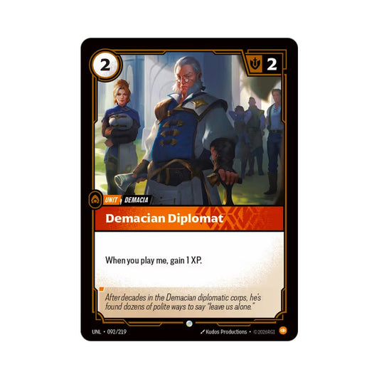 Demacian Diplomat (UNL - 092) - Cards Beyond