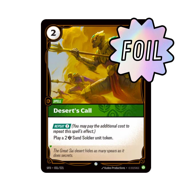 Desert's Call (SFD - 031) - Cards Beyond