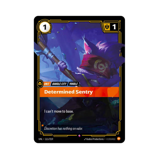 Determined Sentry (UNL - 111) - Cards Beyond