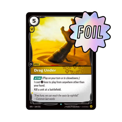 Drag Under (SFD - 164) - Cards Beyond