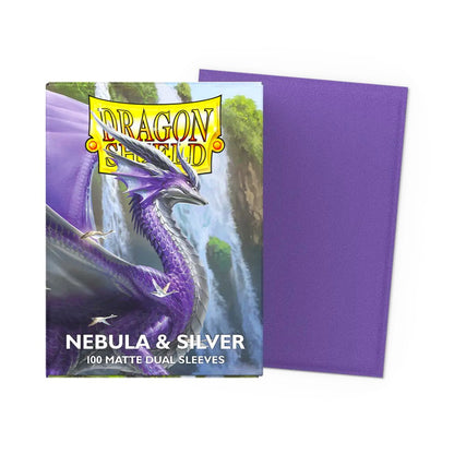 Dragon Shield Standard Dual Sleeves - Matte Nebula & Silver - Cards Beyond