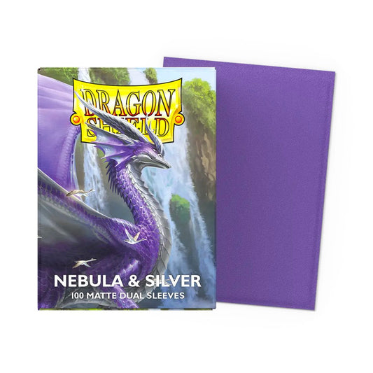 Dragon Shield Standard Dual Sleeves - Matte Nebula & Silver - Cards Beyond