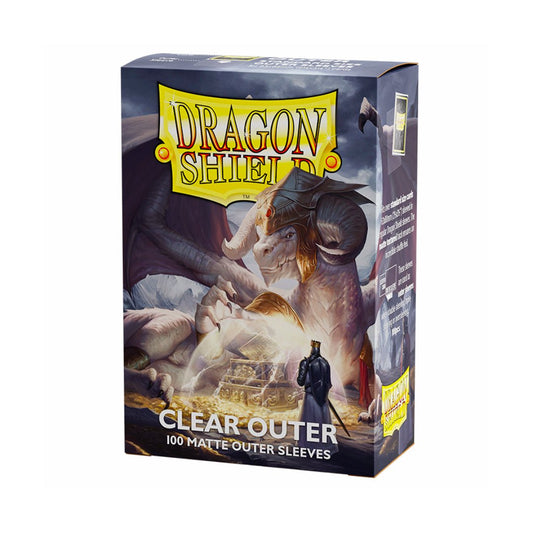 Dragon Shield Standard Outer Sleeves - Matte Clear - Cards Beyond