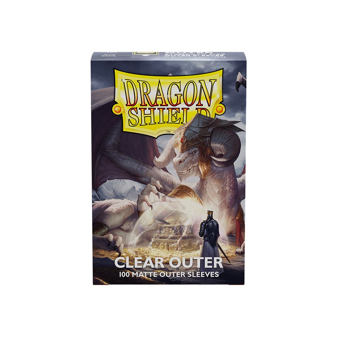 Dragon Shield Standard Outer Sleeves - Matte Clear - Cards Beyond