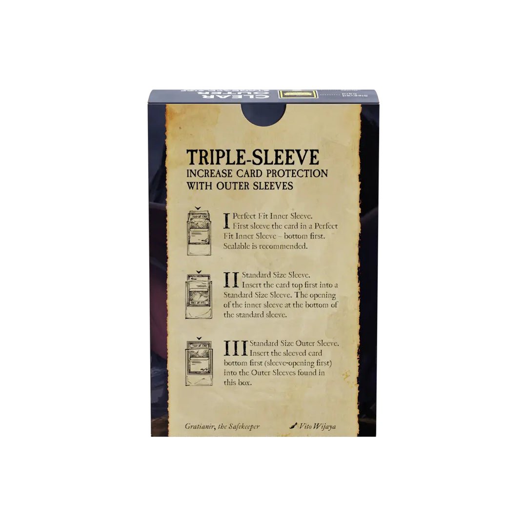 Dragon Shield Standard Outer Sleeves - Matte Clear - Cards Beyond