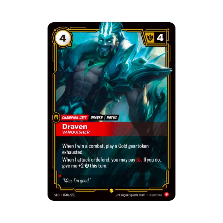 Draven - Vanquisher (SFD - 020a) - Cards Beyond