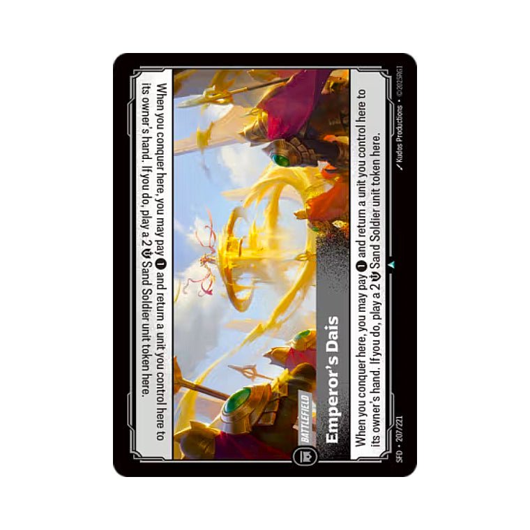 Emperor's Dais (SFD - 207) - Cards Beyond