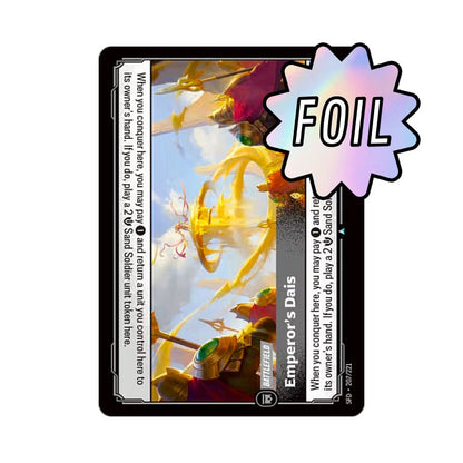 Emperor's Dais (SFD - 207) - Cards Beyond