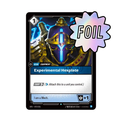 Experimental Hexplate (SFD - 073) - Cards Beyond