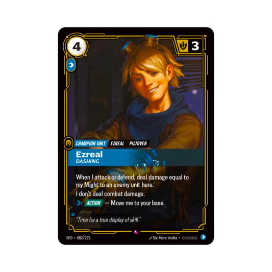 Ezreal - Dashing (SFD - 082) - Cards Beyond