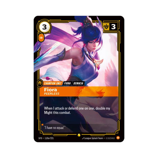 Fiora - Peerless (SFD - 110a) - Cards Beyond
