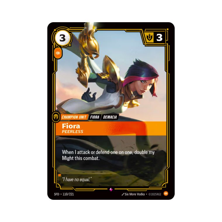 Fiora - Peerless (SFD - 110) - Cards Beyond