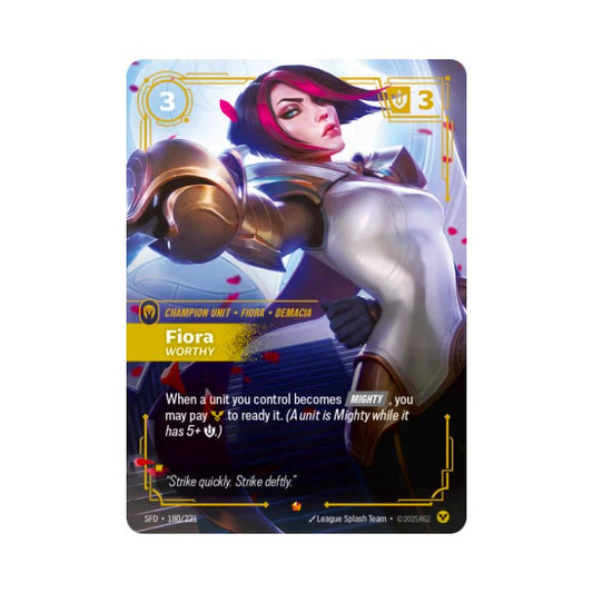 Fiora - Worthy (SFD - 180) - Cards Beyond