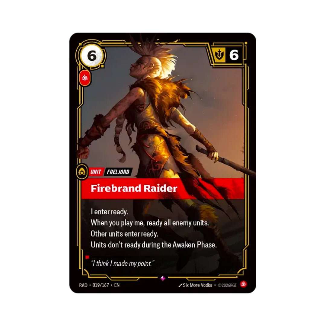 Firebrand Raider (RAD-019) - Cards Beyond