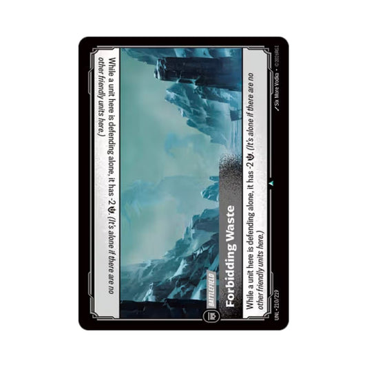 Forbidding Waste (UNL - 210) - Cards Beyond